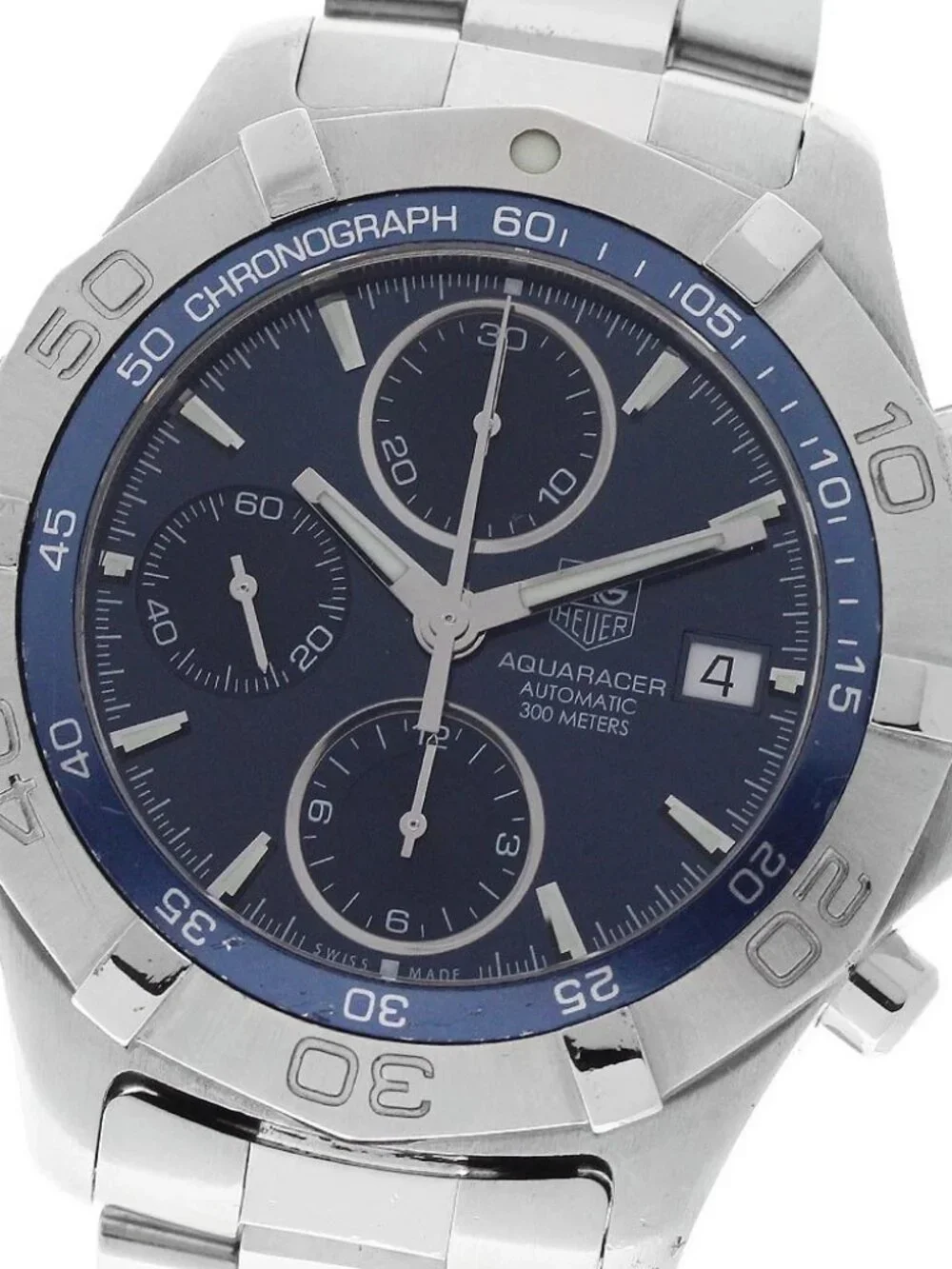 TAG HEUER Aqua racer CAF2112 Chronograph Date Navy Dial Automatic Men's_958581